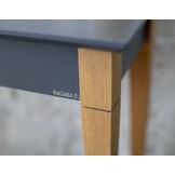 Grote open wastafel Mimo - Donkergrijs 105cm breed, FSC-gecertificeerd