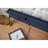 FSC-certified Diamond nightstand in sea green with ample storage