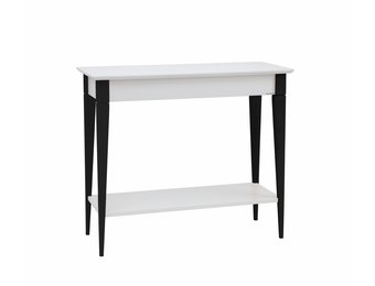 FSC-gecertificeerde Mimo wandtafel, beukenhout en gelakt MDF, zwart frame - 85x35x74cm