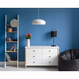 Essenhouten ladekast Ashme - 6 kogelgelagerde lades - rood (S 1080-R)