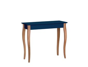 FSC Bijzettafel Liilo, Petrolblauw, 85x35x74cm, beukenhout & MDF