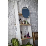 FSC Ashme Ladekast in Petrolblauw | 5 planken, 45x35x180cm