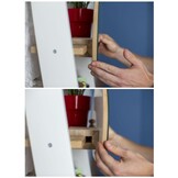 FSC Ashme Ladekast in Petrolblauw | 5 planken, 45x35x180cm