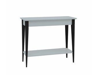 FSC gecertificeerde wandtafel Mimo in lichtgrijs met beukenhout en MDF, 85x74x35cm