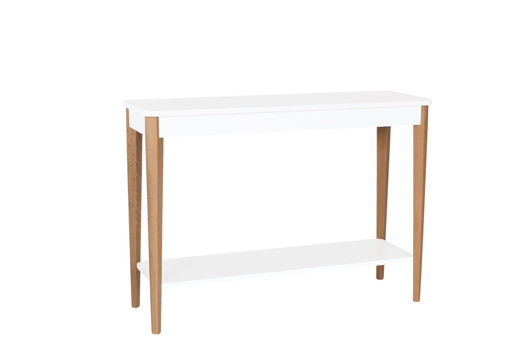 Essenhouten Consoletafel Ashme | FSC-gecertificeerd | Wit | 105x35x74cm