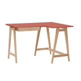 Hoekbureau Luka | 115x85 cm | Antiek Roze | Lade | FSC-gecertificeerd