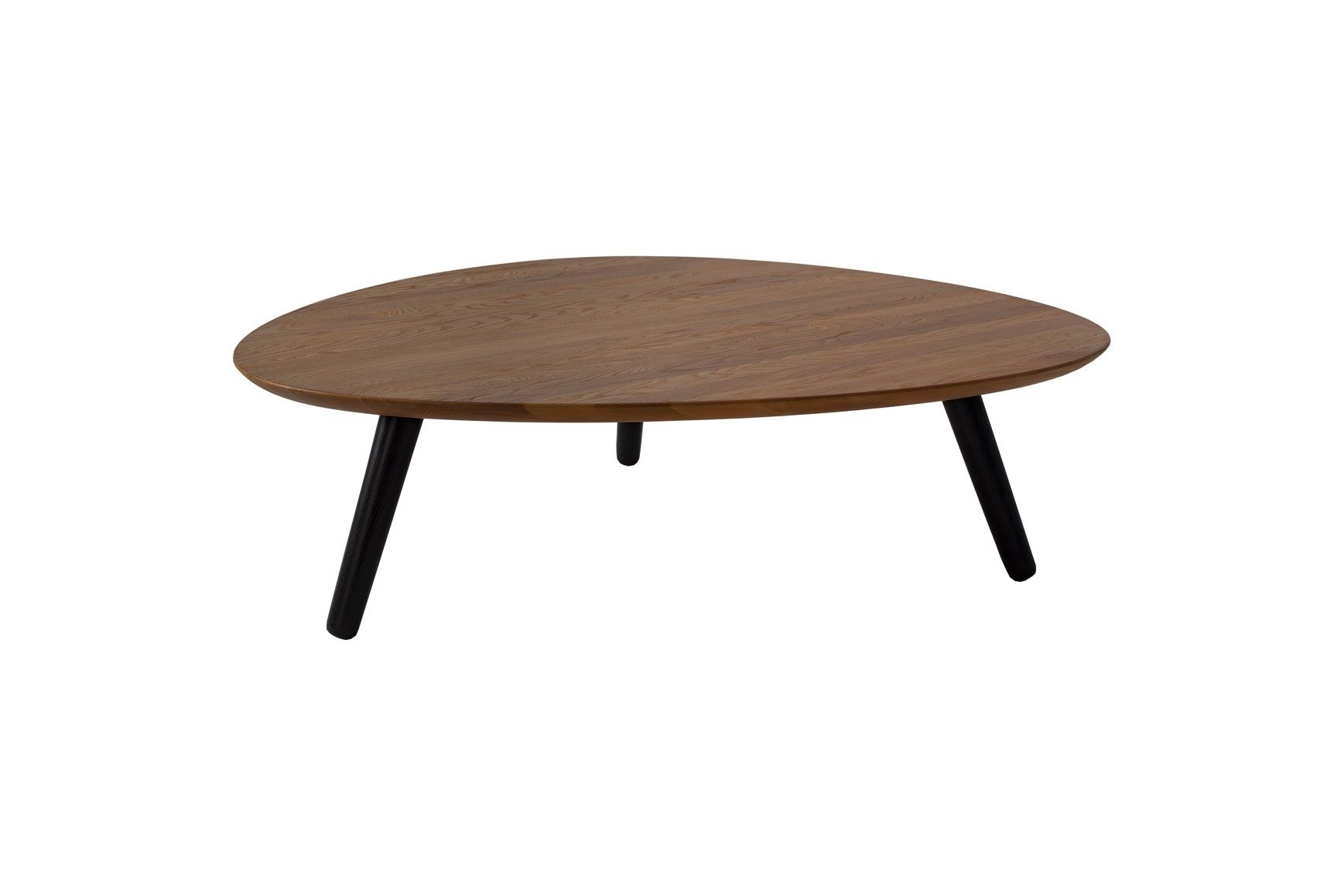 Essenhouten Salontafel Pick - 31x103x97cm - Zwart Poten - FSC® Gecertificeerd