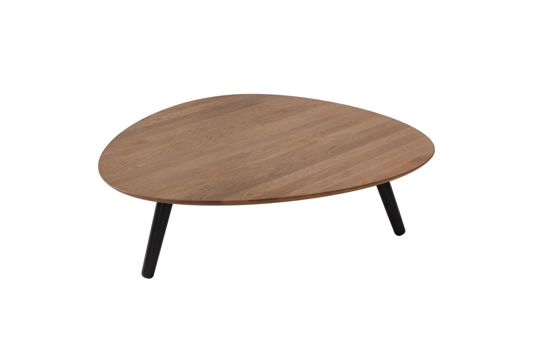Essenhouten Salontafel Pick - 31x103x97cm - Zwart Poten - FSC® Gecertificeerd