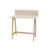 Essenhouten Bureau Luka | 85 cm breed | Bruin Beige Kleur | FSCMIX Gecertificeerd