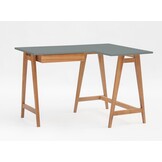 Essenhouten Hoekbureau Luka - Donkergrijs - Rechts