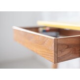 Essenhouten Hoekbureau Luka - Donkergrijs - Rechts