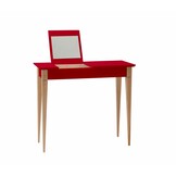 Kaptafel Mimo: Beukenhout & Rode Gelakte MDF, FSC-gecertificeerd