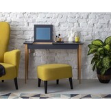 Kaptafel Mimo: Beukenhout & Rode Gelakte MDF, FSC-gecertificeerd