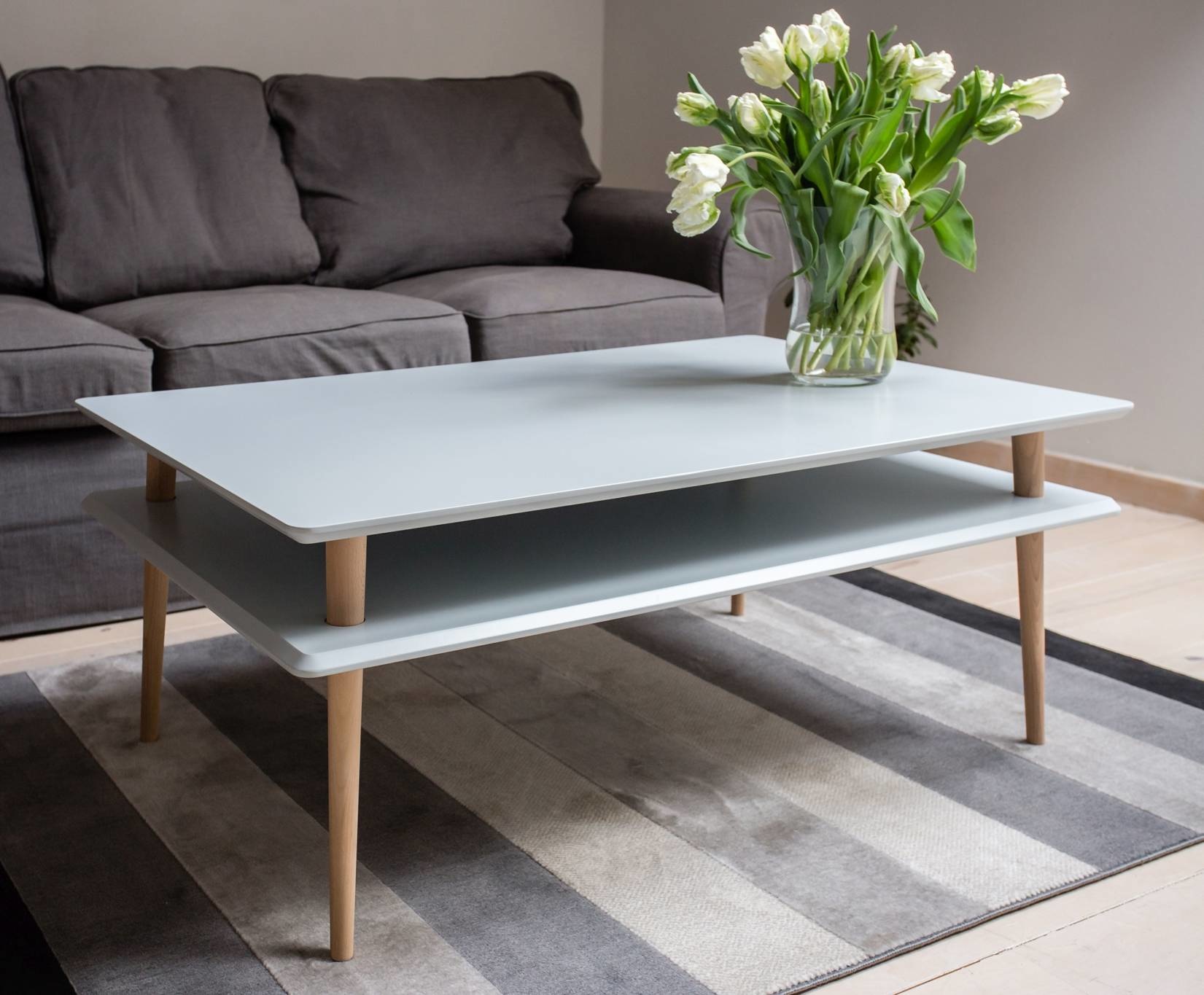 Hoge Salontafel Koro - Bezem Geel | 110x70x45 cm | FSC100% & FSCMIX