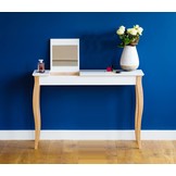 Kaptafel Lillo Antiek Roze | Beukenhouten poten | 105x35x74 cm