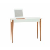 Kaptafel Mimo in Vluchtige Muntkleur met Natuurlijke Beukenhouten Poten - 105x35x74 cm