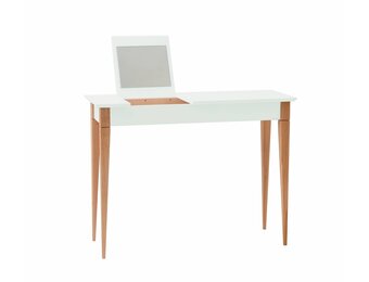 Kaptafel Mimo in Vluchtige Muntkleur met Natuurlijke Beukenhouten Poten - 105x35x74 cm