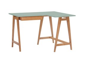 Hoekbureau Luka | Saliegroen | Rechts | Eiken poten