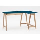 Hoekbureau Luka Rechts | Petrolblauw | Essenhouten Poten