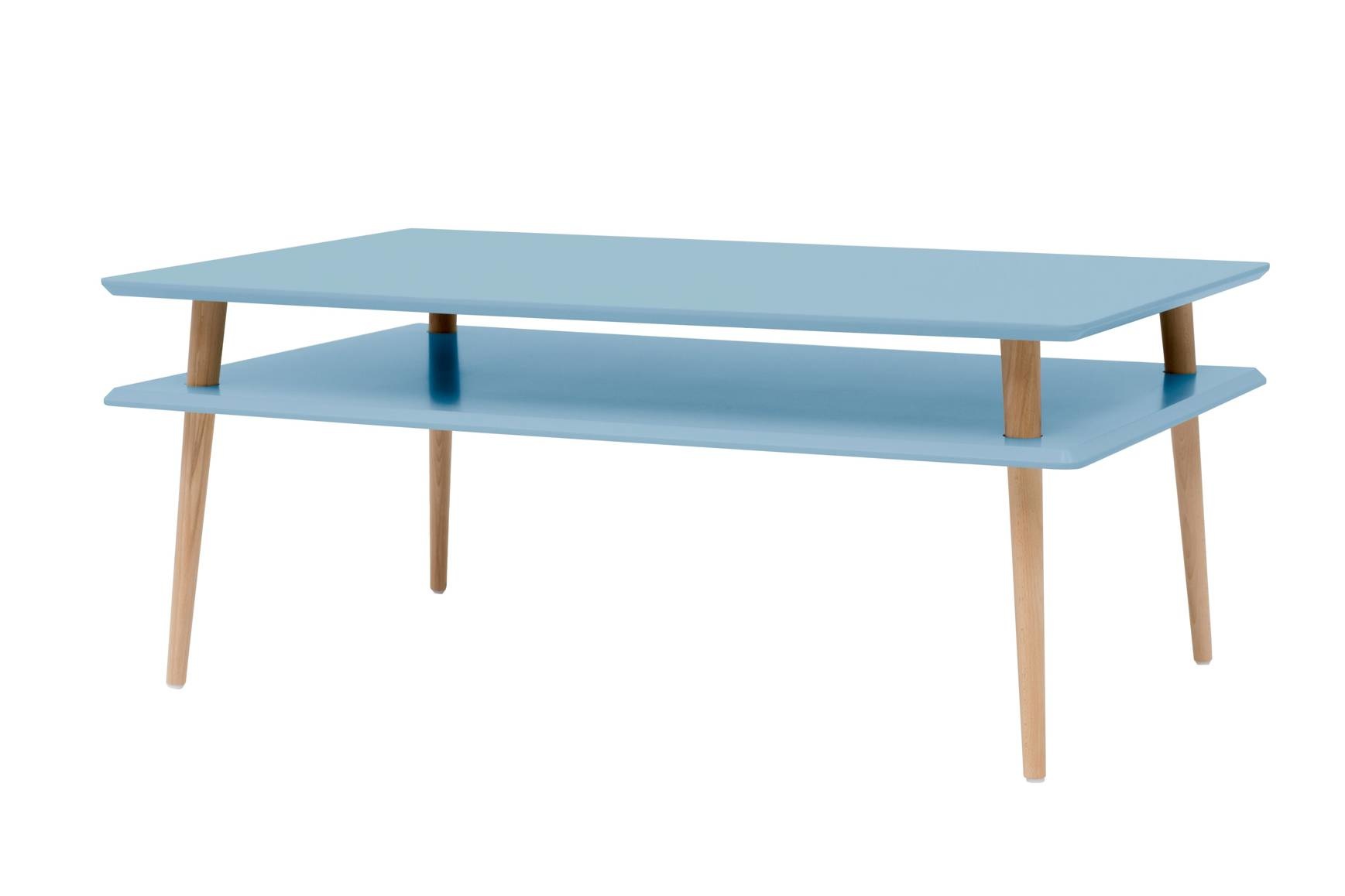 Hoge Salontafel Koro | Zacht blauw | Beukenhout & MDF