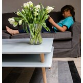 Hoge Salontafel Koro - Antiek Roze | 110x70x45 cm | FSC gecertificeerd