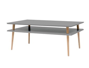 Hoge Salontafel Koro | Donkergrijs Betongrijs | 45x110x70cm | FSC100% & FSCMIX