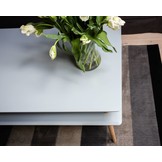 Hoge Salontafel Koro | Donkergrijs Betongrijs | 45x110x70cm | FSC100% & FSCMIX