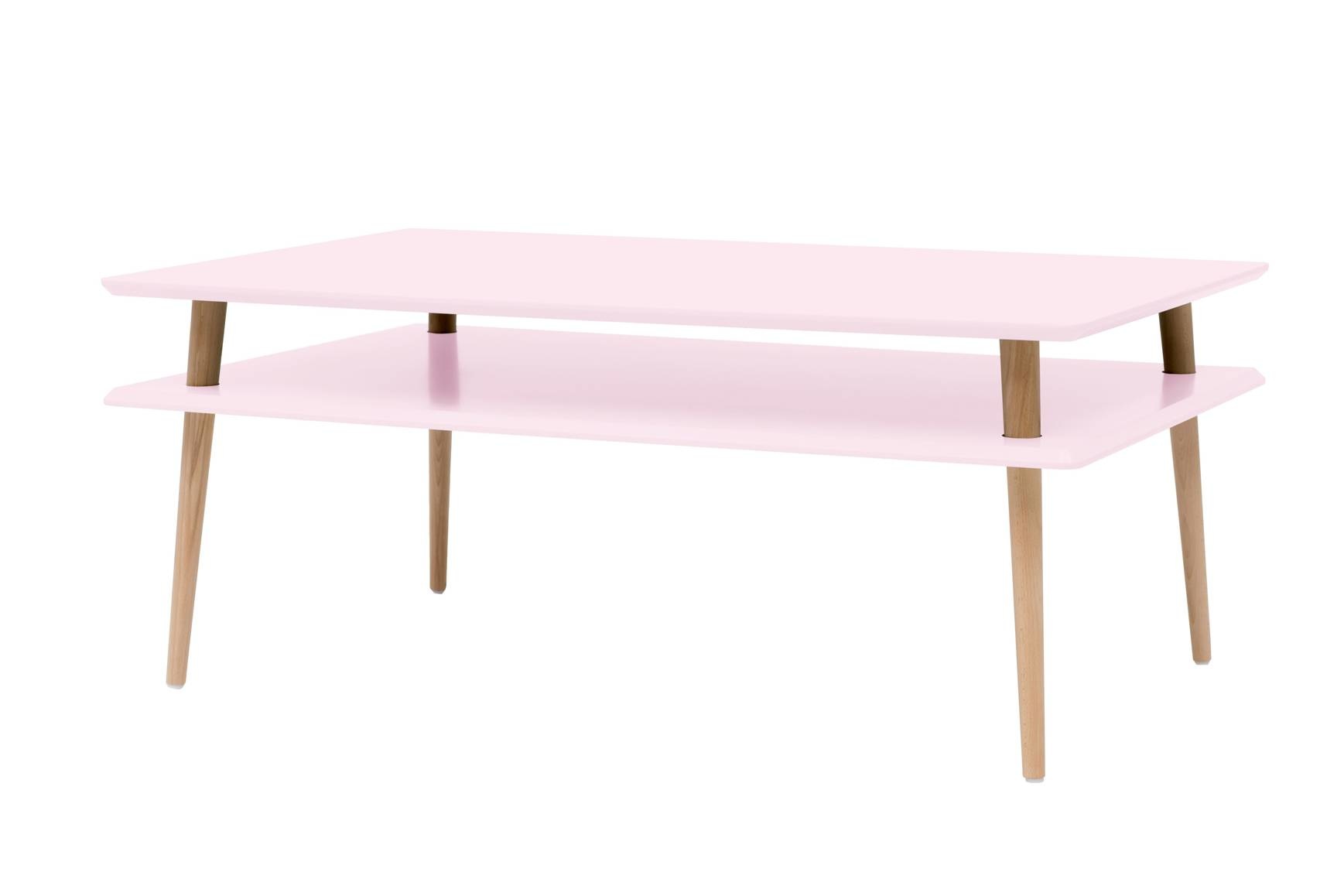 Hoge Salontafel Koro - Roze | Breedte 110cm | FSC gecertificeerd