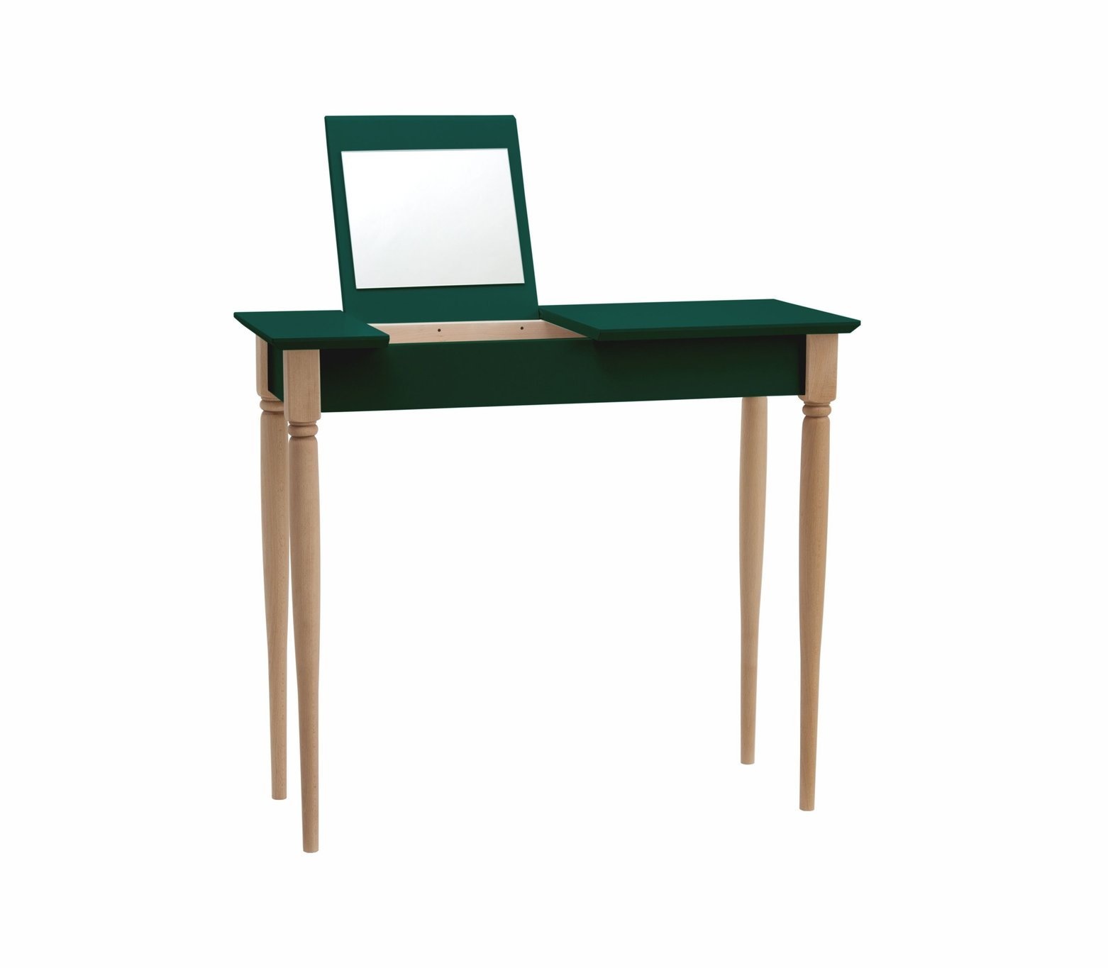 Kaptafel Mamo Zeegroen - FSC-gecertificeerd - 65cm breed met spiegel en opberger.