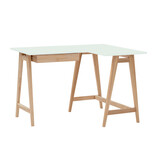 Hoekbureau Luka - Rechts - Essenhouten poten - Vluchtige munt