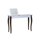 Kaptafel Lillo, 105 cm lichtgrijs met zwart onderstel | FSC gecertificeerd & opberger