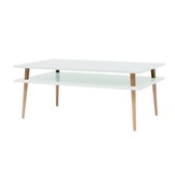 Hoge Salontafel Koro | Vluchtige Munt | 110x70x45cm | Beukenhout & MDF | FSC Gecertificeerd