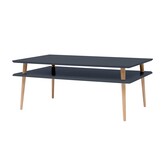 Hoge salontafel Koro - Grafiet 110x70x45 cm - Beukenhout & MDF - FSC gecertificeerd