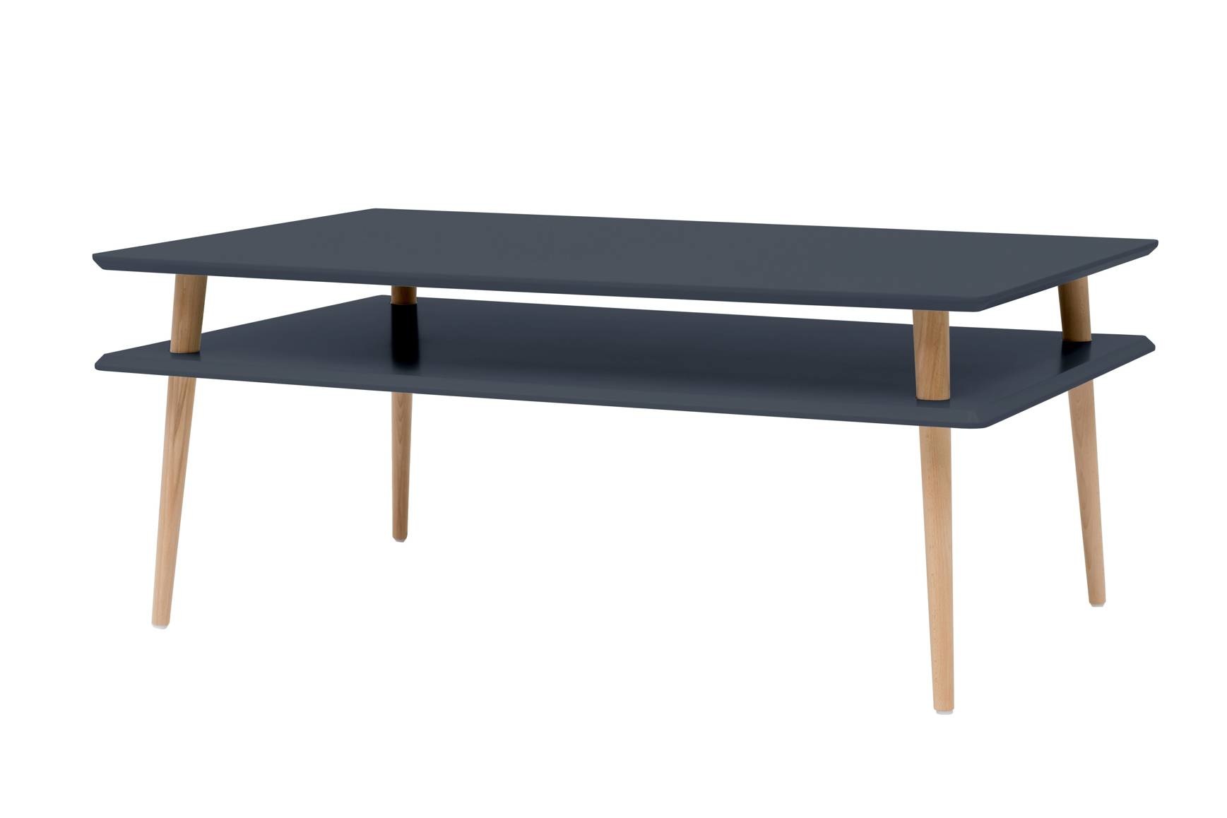 Hoge salontafel Koro - Grafiet 110x70x45 cm - Beukenhout & MDF - FSC gecertificeerd