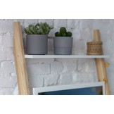 Leunende kaptafel Leno in levend koraal, 79x49x183cm, essenhout & gelamineerd MDF