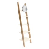 Ladderplank Ashme in krijtwit | Hoogte 180cm | Essenhout & MDF | FSC gecertificeerd | 5 planken