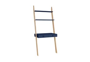 Leno Marineblauw Essenhout Ladderrek Bureau
