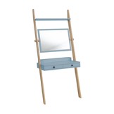 Leunende kaptafel Leno in zacht blauw | 79x49x183cm | FSC-gecertificeerd