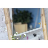 Leunende kaptafel Leno in zacht blauw | 79x49x183cm | FSC-gecertificeerd