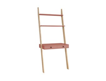 Leno Antiek Roze Ladderrek Bureau | FSC-Gecertificeerd | 2 Lades