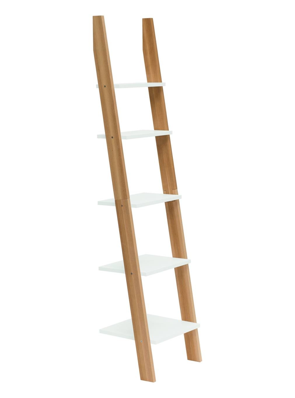 Ladderplank Ashme - 5 planken - H180xB45xD35 - Essenhout & MDF - FSC gecertificeerd