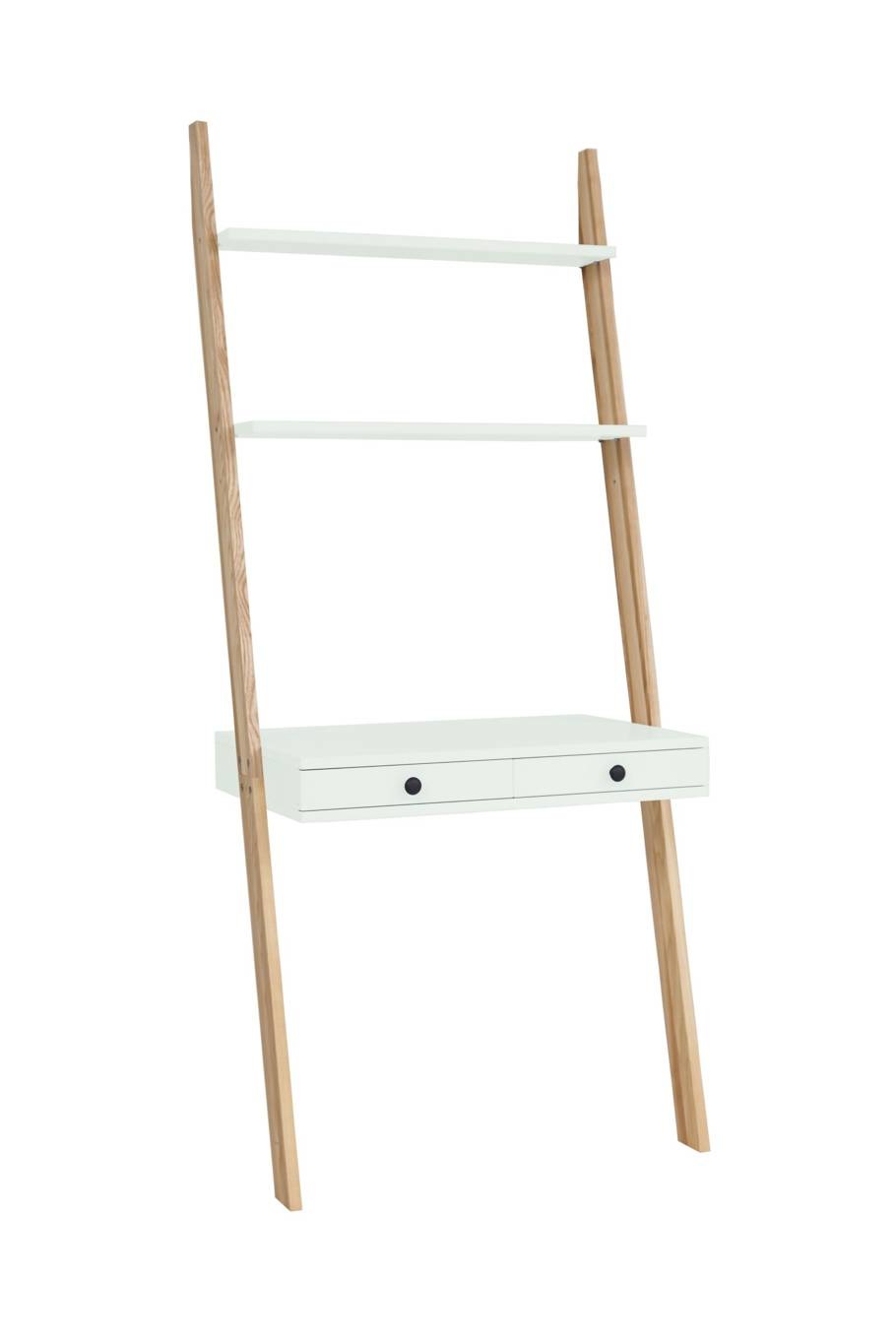Leno ladderrek bureau - Vluchtige muntkleur - 79 cm breed - FSC gecertificeerd