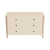 Ladekast Ashme | 6 lades | Hoogte 70 cm | Breedte 114 cm | Diepte 45 cm | Essenhout & MDF