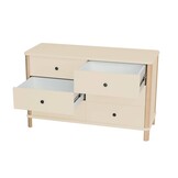 Ladekast Ashme | 6 lades | Hoogte 70 cm | Breedte 114 cm | Diepte 45 cm | Essenhout & MDF