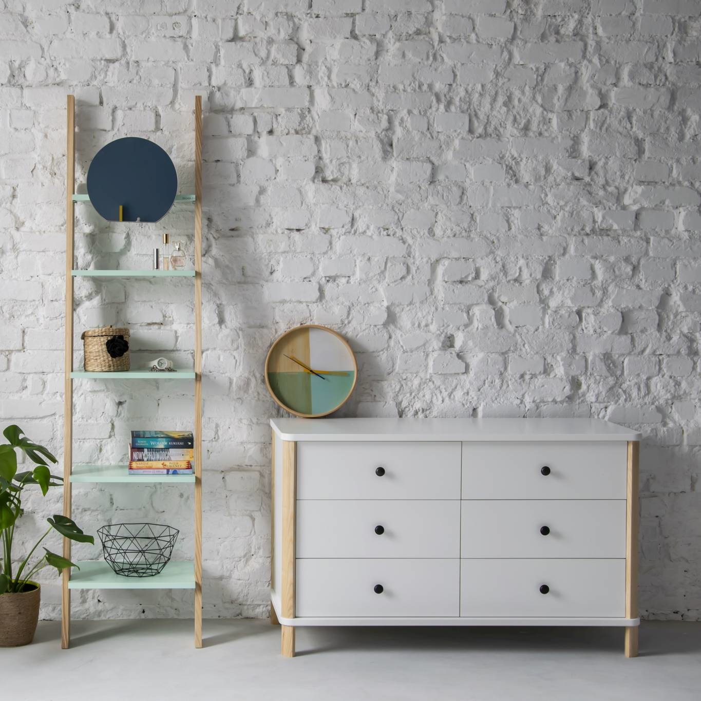 Ladekast Ashme | 6 lades | Hoogte 70 cm | Breedte 114 cm | Diepte 45 cm | Essenhout & MDF