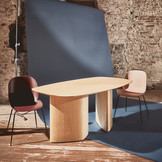 Leuko Eettafel - 180x100cm - Bruin Beige - FSC100% & FSCMIX Gecertificeerd