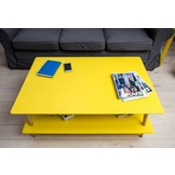 Lage salontafel Koro, 110x70 cm, saliegroen, FSC gecertificeerd