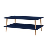 Lage salontafel Koro - Marineblauw - Beukenhout & MDF - FSC100% & MIX gecertificeerd