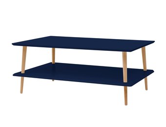 Lage salontafel Koro - Marineblauw - Beukenhout & MDF - FSC100% & MIX gecertificeerd