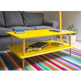 Lage salontafel Koro - Marineblauw - Beukenhout & MDF - FSC100% & MIX gecertificeerd